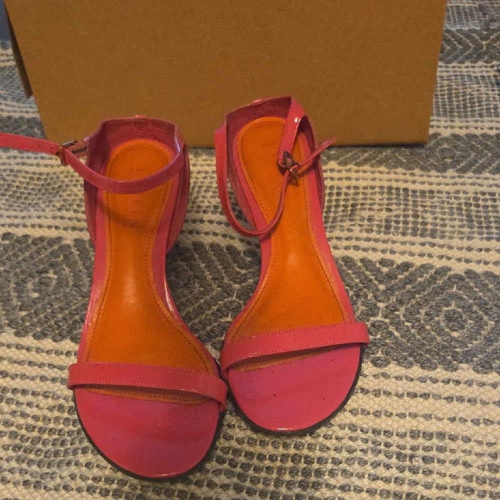 Women's Pink Ankle-Strap Sandal Ralph Lauren